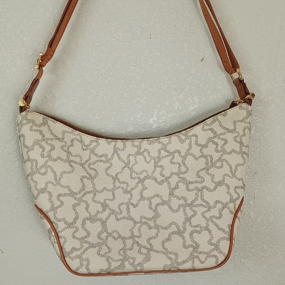 Tous Beige and Brown Shoulder Bag - Picture 11 of 16